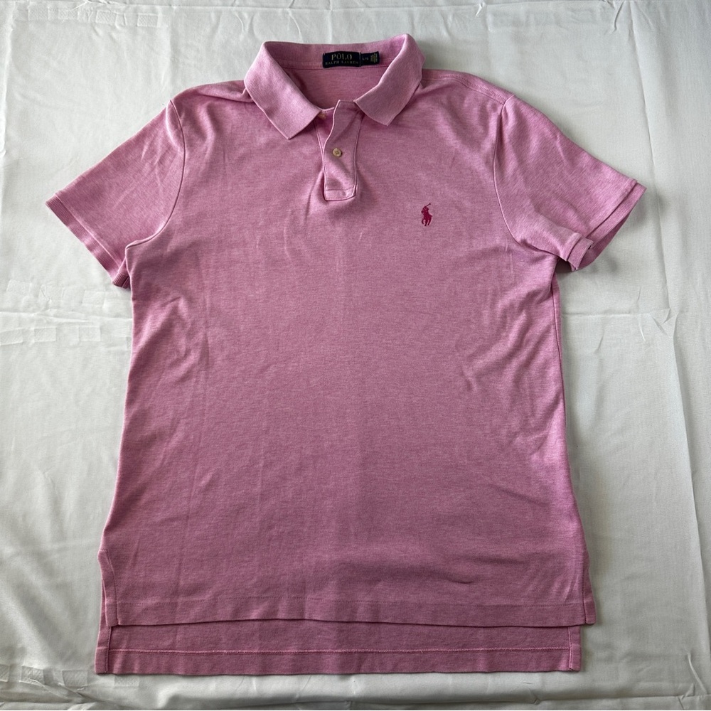 Polo By Ralph Lauren | Pink Short Sleeve Shirt | Size L | 100% Cotton | (374)